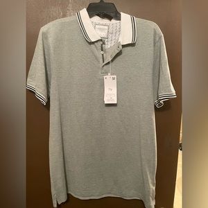 Denim and Flower polo shirt